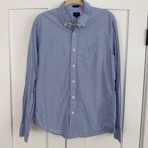 Men's Blue J Crew Button Down, Size Large Slim